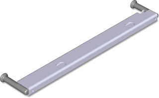 Anschlag für Bordwandhöhe 363mm rechts für Böckmann Anhänger.