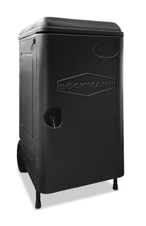 Sattelschrank aus Kunststoff.