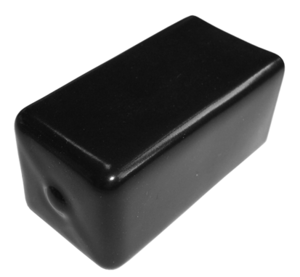 Übersteckk. 30x30x60 W-PVC, schwarz