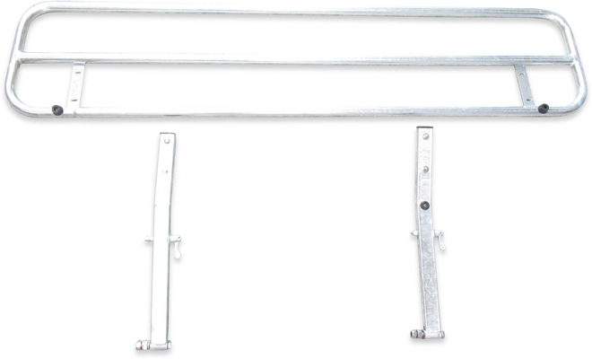 Klappbares Fohlengitter fuer die Heckklappe am Pferdeanhaenger. Anhaengerinnenbreite 1650 mm (05/05) von Boeckmann
Klappbares Fohlengitter für die Heckklappe am Pferdeanhänger. Anhängerinnenbreite 1650 mm (05/05) von Böckmann