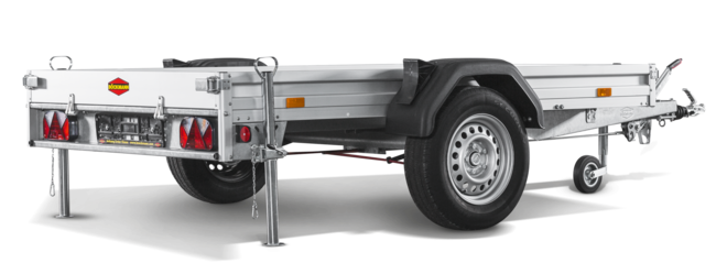 Universal Tieflader einachsig UT-AL-2515-135Heck rechts.
Product,  PKW-Anhänger,  Tieflader,  Universaltransporter
Universal Tieflader einachsig UT-AL-2515-135Heck rechts.