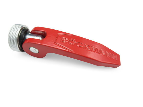 Exzenterspanner M10 Gewinde in rot für den Ausbau der Mittelpfosten-Trennwand von Böckmann.