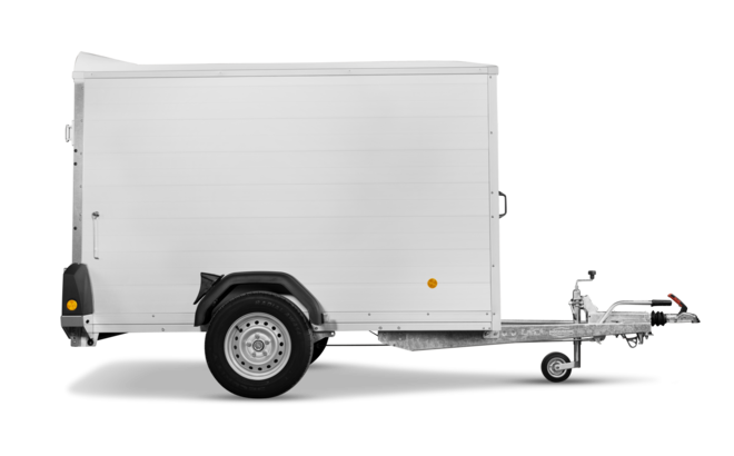 Böckmann Kofferanhänger Tieflader Einachser KT-AL 2513/135 F.