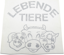 Runder Aufkleber "Lebende Tiere" in Schwarz, Ø 18 mm von Böckmann.