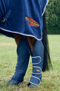 Böckmann Kollektionsartikel weiche Transportgamaschen in blau.