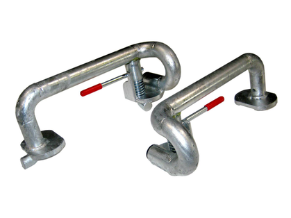 Sicherungsbock für Böckmann Anhänger AT/ATH: Radsicherung verhindert Verrutschen und erhöht die Sicherheit beim Transport.