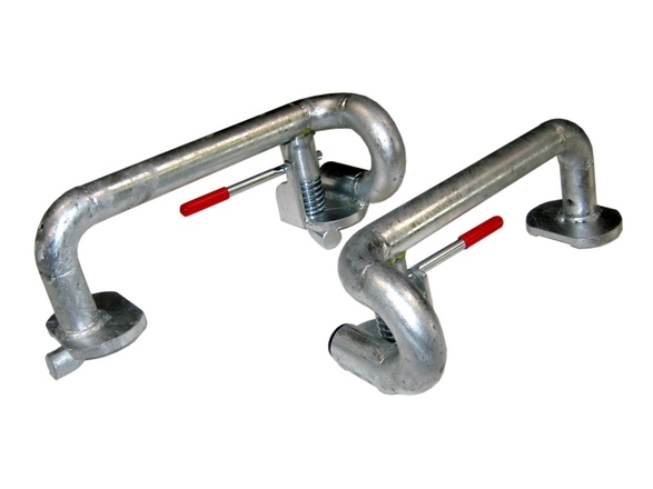 Sicherungsbock für Böckmann Anhänger AT/ATH: Radsicherung verhindert Verrutschen und erhöht die Sicherheit beim Transport.