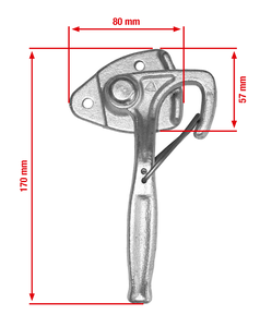 Angle lever lock right size 0