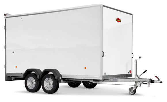 Böckmann Kofferanhänger Tieflader mit Sandwichbordwänden KT-SW 4018/27 H.