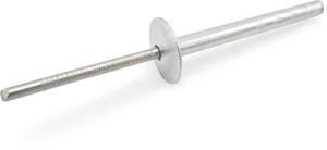 Rivet for mudguard, flat round