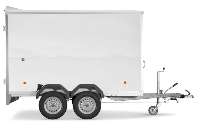 Böckmann Kofferanhänger Tieflader mit Sandwichbordwänden KT-SW 3015/27 M.