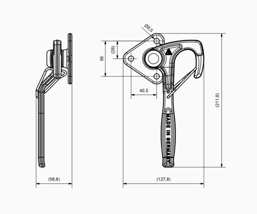 Winkelhebelverschluss, für Kipperanhänger ab Baujahr  2020