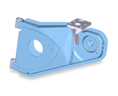 Längslenker vorne links/hinten rechs für Pferdeanhänger von Böckmann bis 3,0 to.