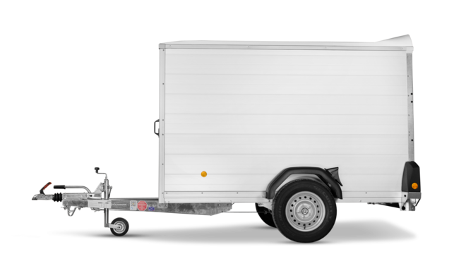 Böckmann Kofferanhänger Tieflader Einachser KT-AL 2513/135 F.