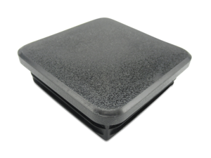 Vierkante plug, zwart 60 x 60 x 4 mm