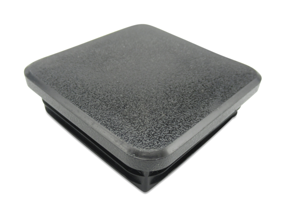 Vierkantstopfen in schwarz mit der Maße: 60 *60 *4 mm von Boeckmann