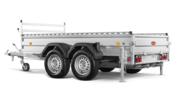 Böckmann TLT Tieflader Tandem TL-AL 3015 AU Deichsel links Heck.