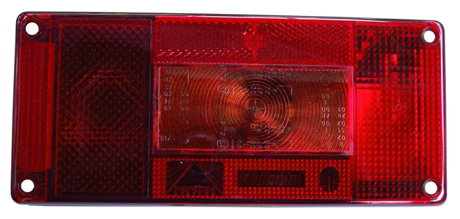 Lichtscheibe für Anhängerrückleuchte Midipoint, rechts und links einsetzbar für Böckmann Anhänger.