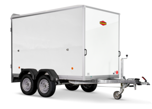 Böckmann Kofferanhänger Tieflader mit Sandwichbordwänden KT-SW 3015/27 M.