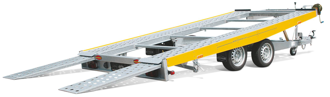 Böckmann Fahrzeugtransporter AH 4320 Hydraulisch kippbar.