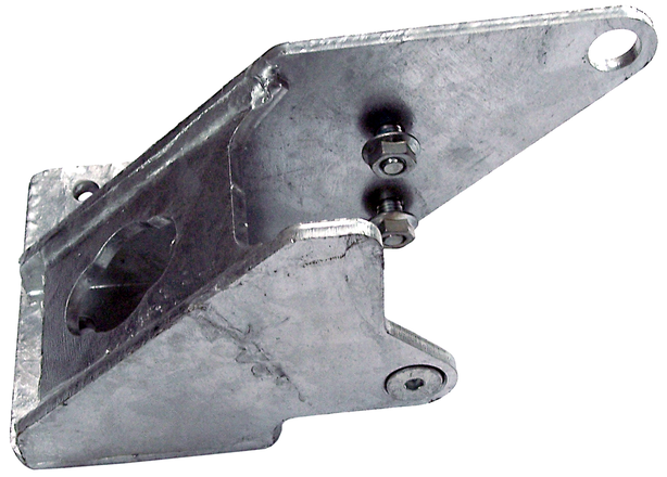 Halterung für Stützrad zum Anschrauben an Knott KF20 Auflaufeinrichtung am Böckmann Anhänger – stabil und zuverlässig.