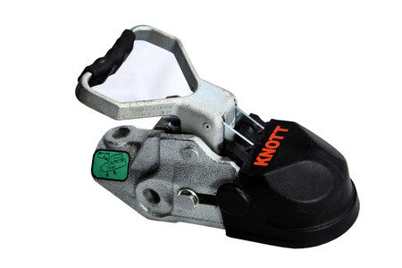 Abschließbare 2,7-t Kugelkupplung für sichere Verbindung zum Zugfahrzeug – ideal passend für Böckmann Anhänger.