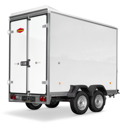 Böckmann Kofferanhänger Tieflader mit Sandwichbordwänden KT-SW 3015/27 H.