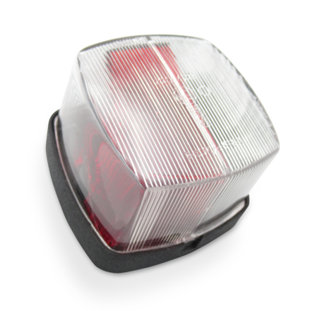 ASPÖCK Begrezungsleuchte weiß / rot für Böckmann Anhänger ohne Kabel und Leuchtmittel.