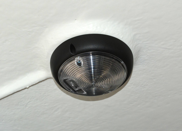 Zusätzliche Innenleuchte am Heck für die Böckmann Pferdeanhänger.