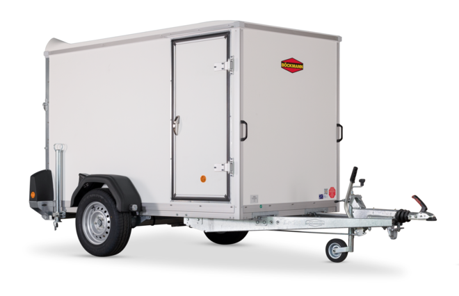 Böckmann Kofferanhänger Einachser, niedrige Verladehöhe KT 2513/135 F.