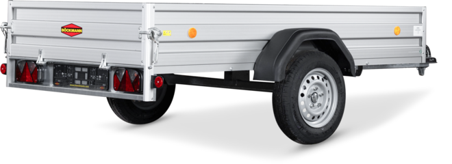 Der Böckmann Tieflader Einachser TL-AL 2513/75.