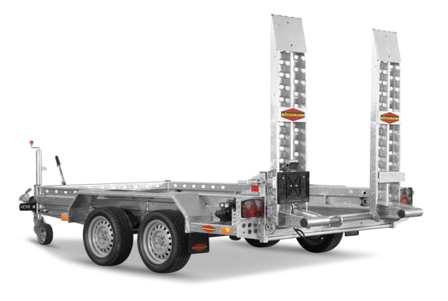 Der Böckmann Baumaschinentransporter BT-ST 3016/35.