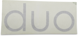 Schriftzug DUO in silber von Boeckmann
Schriftzug DUO in silber von Böckmann