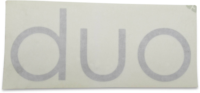 Schriftzug DUO in silber von Boeckmann
Schriftzug DUO in silber von Böckmann