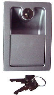 Türaußenschloss inklusive  zwei Schlüssel für Böckmann Polyesteranhänger