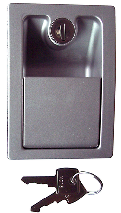 Türaußenschloss inklusive  zwei Schlüssel für Böckmann Polyesteranhänger