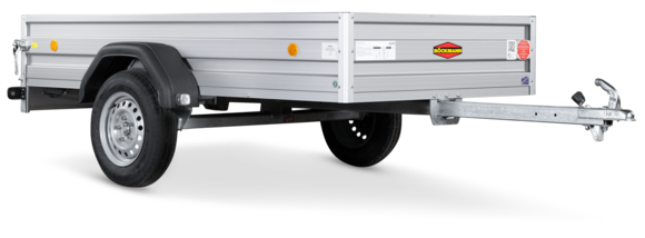 Der Böckmann Tieflader Einachser TL-AL 2513/75.