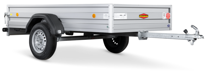 Der Böckmann Tieflader Einachser TL-AL 2513/75.