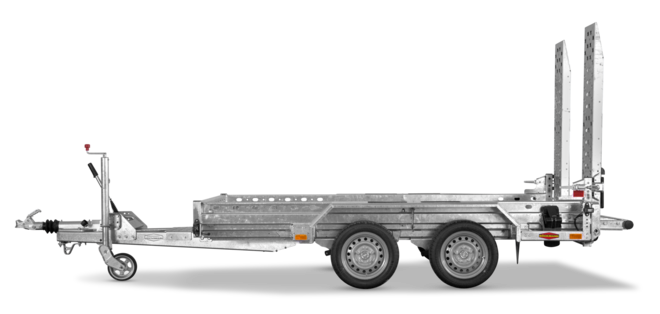 Der Böckmann Baumaschinentransporter BT-ST 3016/35.