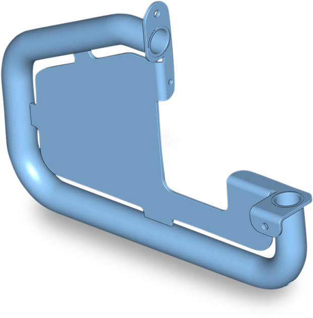 Underrun guard, left hand side