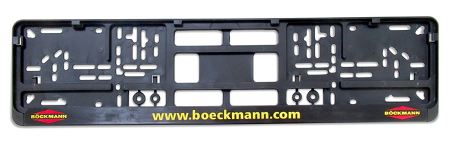 Kennzeichen, Halterung, PKW, einzeilig
Kunstoff Kennzeichen fuer PKW Anhaegner mit Logo
Kunstoff Kennzeichen für PKW Anhägner mit Logo