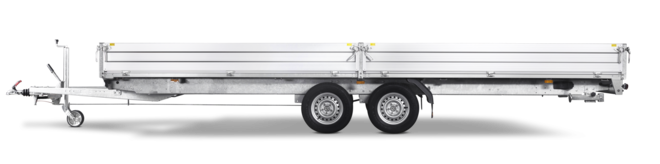 Hochlader von Böckmann in Tandem Ausführung mit Aluminium Bordwände.