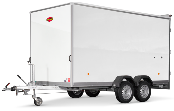 Böckmann Kofferanhänger Tieflader mit Sandwichbordwänden KT-SW 4018/27 H