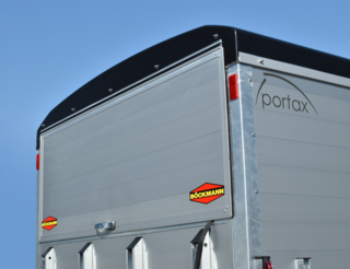 Heckklappe Alu für die Böckmann Pferdeanhänger.