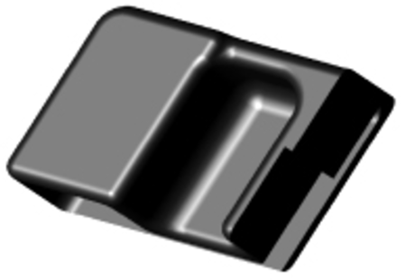 Endkappe rechts für Lochleisten an der Bordwand, gerade Ausführung aus Kunststoff – passend für Böckmann Anhänger.