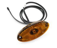 Begrenzungsleuchte Typ Flatpoint II LED in orange mit 1,0m Kabel von Böckmann.