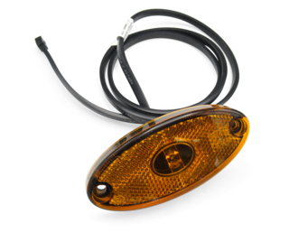 Begrenzungsleuchte Typ Flatpoint II LED in orange mit 1,0m Kabel von Böckmann.