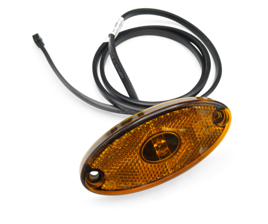 Begrenzungsleuchte Typ Flatpoint II LED in orange mit 1,0m Kabel von Böckmann.