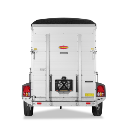 Böckmann Kofferanhänger Tieflader Einachser mit Polyesterbug und -haube KT-PB-AL 2513-15 F (25)
