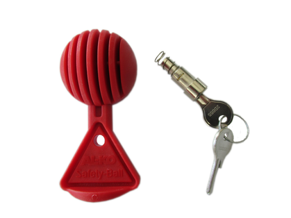 Steckschloss mit 2 Schlüsseln für Safety-Ball Diebstahlsicherung – schützt im abgekuppelten Zustand Ihren Böckmann Anhänger.